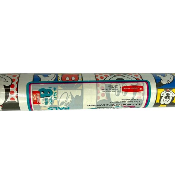 Mickey Mouse & Pals CONTACT PAPER Shelf Rubbermaid DISNEY 1990 36 Sq Ft Jumbo - Picture 6 of 8